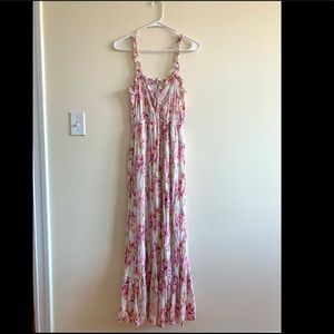 Lovestitch Blush Pink Floral Maxi Dress